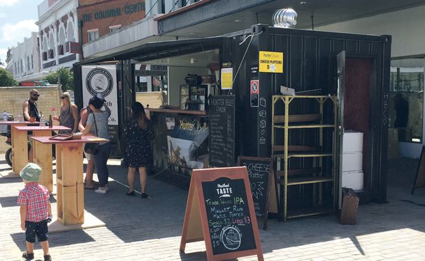 Pop Up Tea Bar Bought from Flintham Cabins