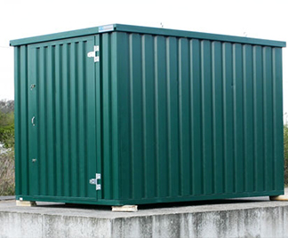 New green sectional steel unit